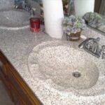 shot of a new, clean bathroom vanity