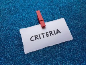 criteria in text