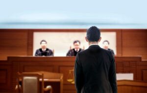 Landlord’s Guide to The Eviction Process: What You Need to Know 4 lawyer in courtroom