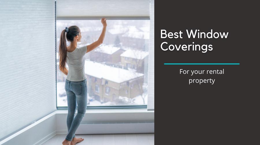 woman opening her window blinds