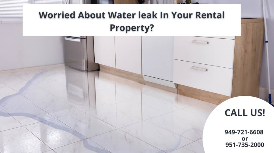 Worried about water leaks.  Call us. We can help